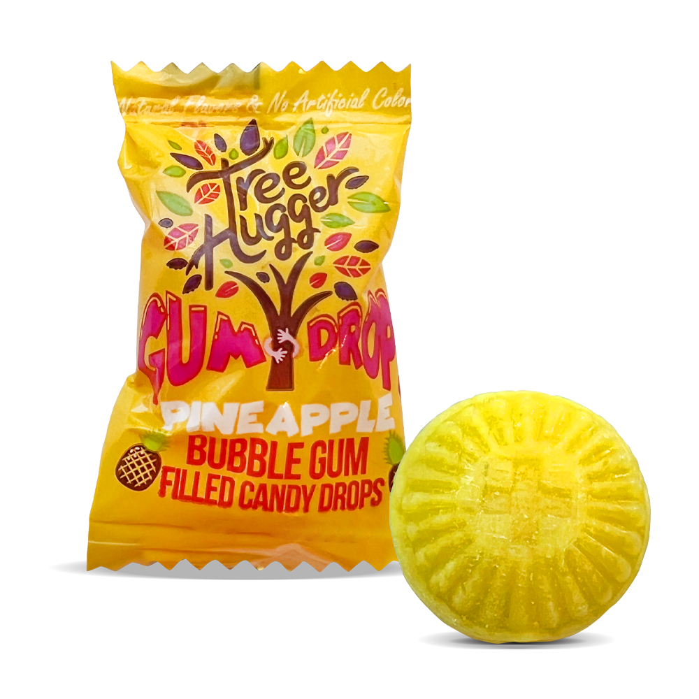 TREE HUGGER BUBBLE GUM FILLED CANDY DROPS - 12 x 4.4 OZ BAGS (About 25 Gum Drops Per Bag) image 8