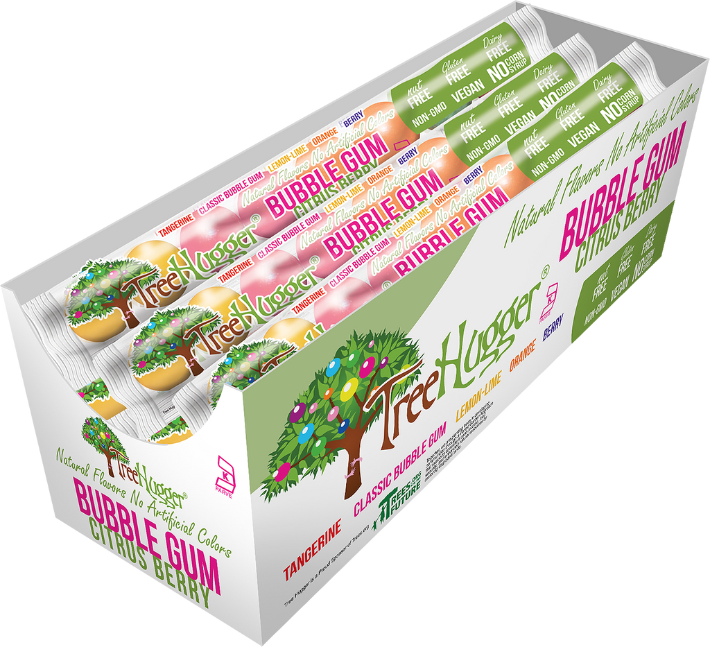 Tree Hugger Bubble Gum Citrus Berry 8 ct Tube- ITEM 400153 (12 Tubes) image 2