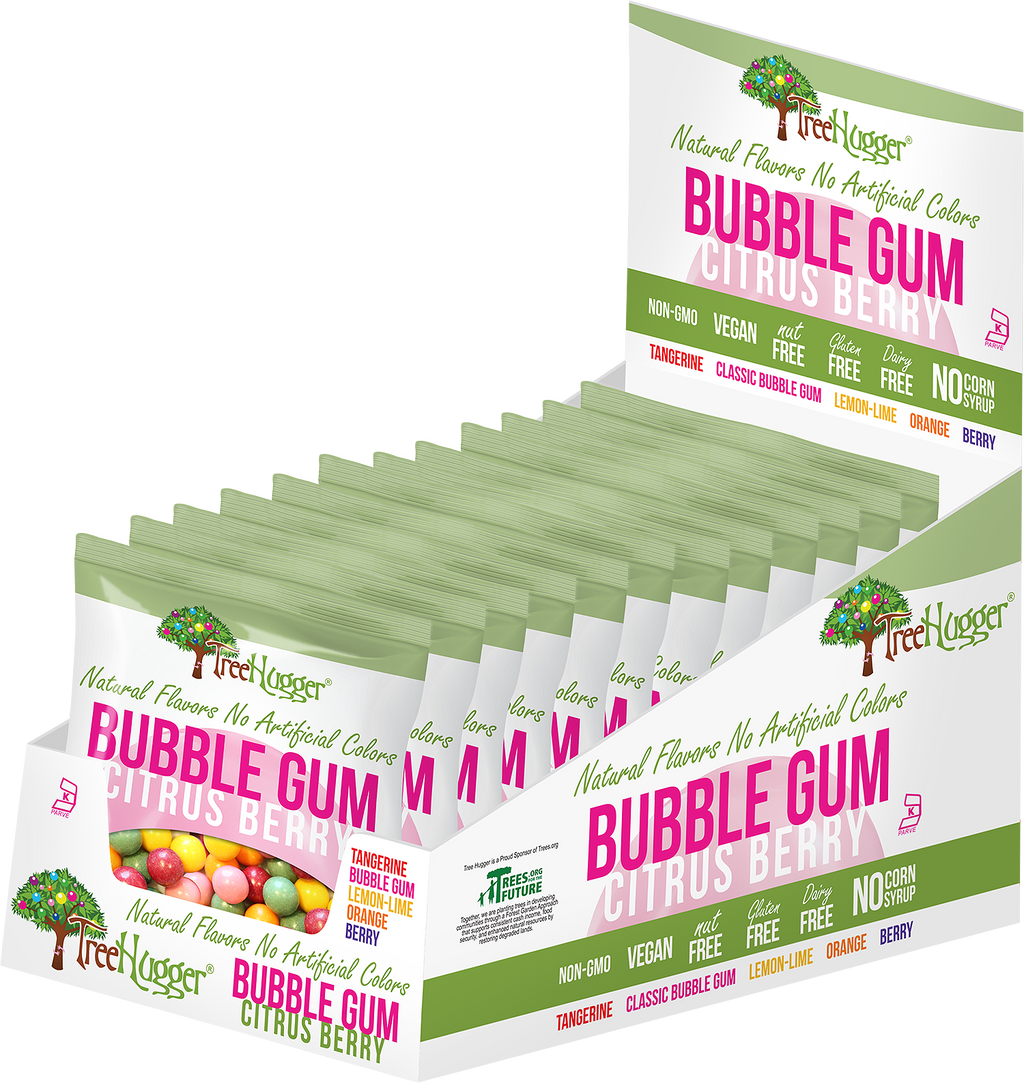 Tree Hugger Bubble Gum Citrus Berry 2 OZ Bag- ITEM 400151 (12 Bags) image 2