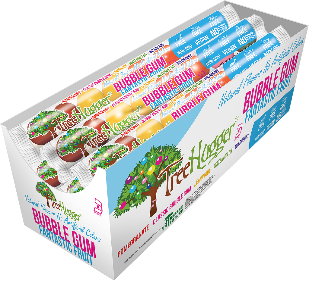 Tree Hugger Bubble Gum Fantastic Fruit 8 ct Tube- ITEM 400154 (12 Tubes) image 2