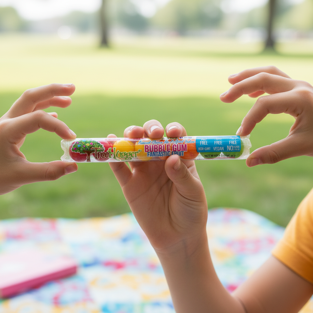 Older kids hands sharing correct Tree Hugger tube